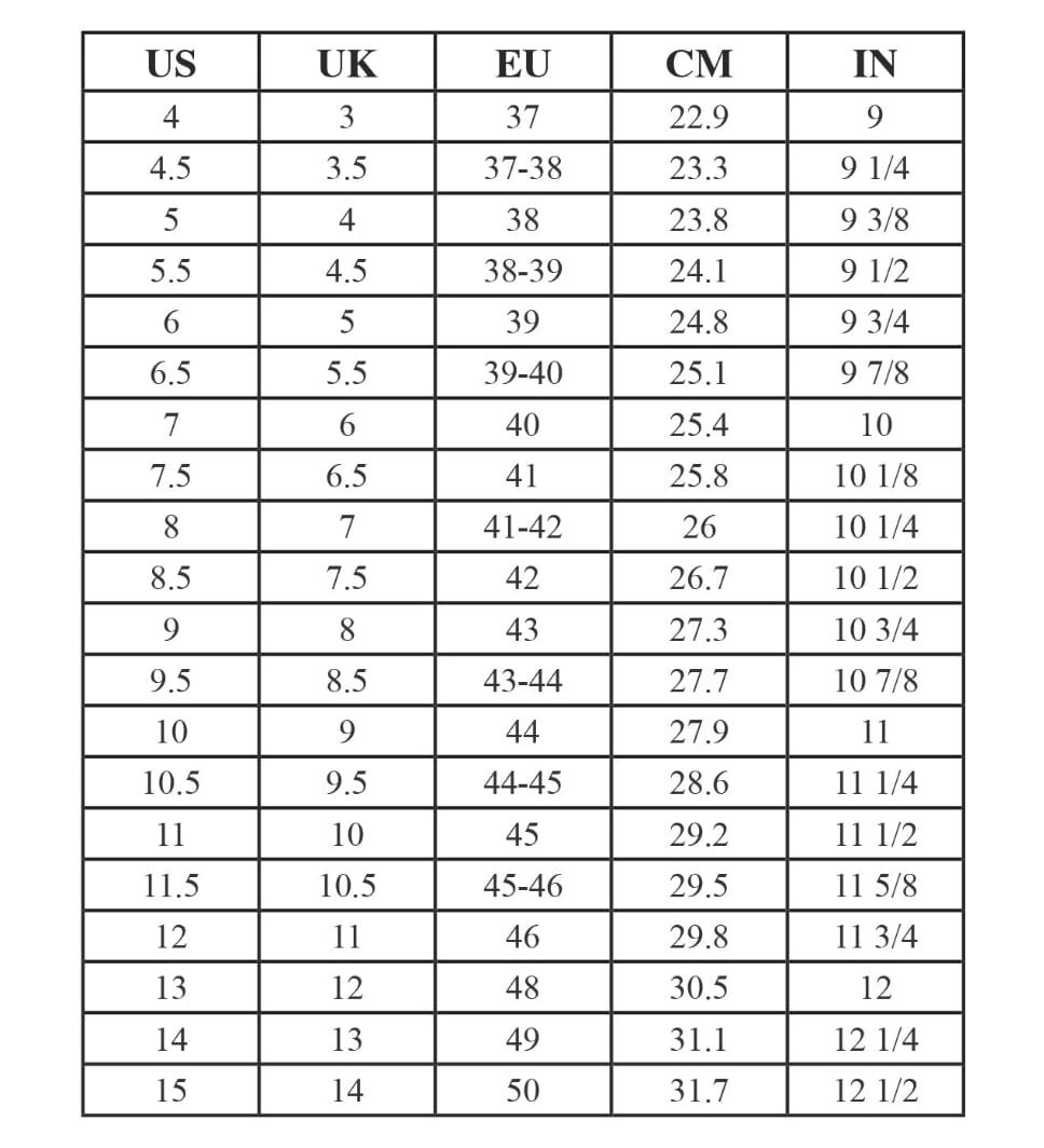 Size Guide